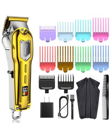 Hatteker Mens Hair Clippers Professional Cordless Hair Beard Trimmer Haircut Grooming Kit