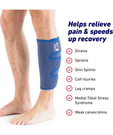 Neo-G Adjustable Calf Shin Brace - Pain Relief for Calf Injury, Shin Splints, Sprains, Running & Sports Recovery - Compression Sleeve for Men and Women - Class 1 Medical Device - Buy Online on GoSupps.com