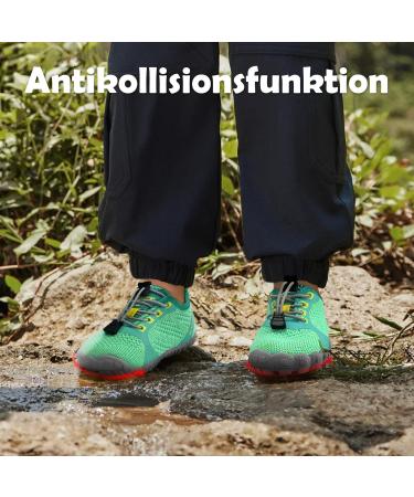 Kyopp Barefoot Shoes for Children | Breathable Fast-Drying Slide & Hiking Shoes | Soft & Comfortable | Light Green Size 34 EU - Buy Online on GoSupps.com