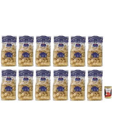 Italian Gourmet E.R. Il Vecchio Pastificio di Gragnano Pasta Mezzi Paccheri Rigati Gragnano IGP Premium Italian Durum Wheat Semolina Pasta 500g + 400g Box of 12