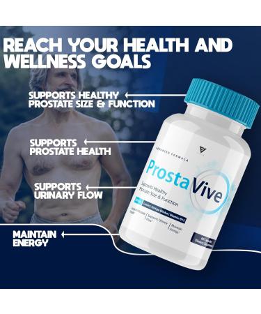 Prostavive Capsules - Advanced Health Support Supplement for Wellness | 60 Count - Buy Online on GoSupps.com