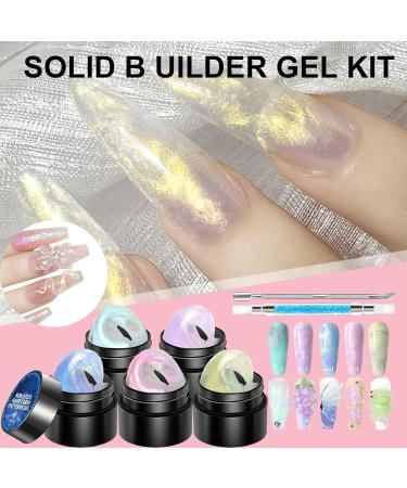  ycezw 3D Nail Gel 3D Nail Molding Gel 5 Colors Nail Designs Extension Gel | Non-stick Manicure Set for Building Painting Molding - Buy Online on GoSupps.com