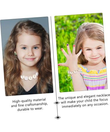 ibasenice 2 Sets Necklace Set Pearl Bracelets Pearls Necklace Pearl Choker Kid Toy Jewelry for Kids Kid Suit Necklace for Kids Suit for Kids Kid Bracelets White Girl Child Acrylic - Buy Online on GoSupps.com