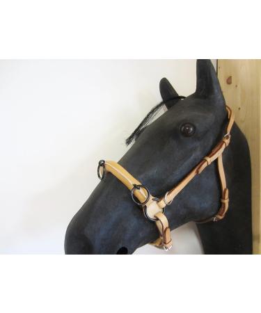 Buy PS Horse Articles Padded Anatomical French Cavesson with D-Rings - Cob Size Natural Color | International Shipping Available - Buy Online on GoSupps.com