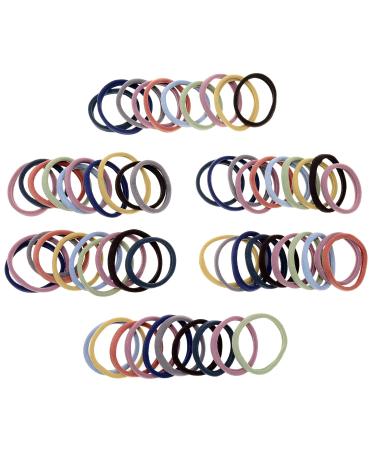 60 Pack Neutral Color Nylon Seamless Elastic Ponytail Holders - Women Hair Ties - Buy Online on GoSupps.com