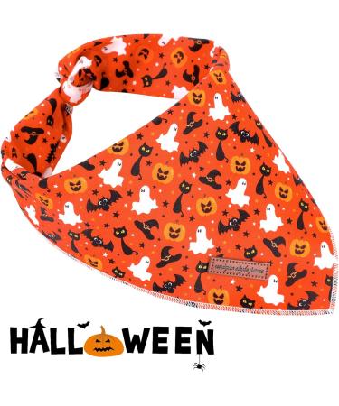 Unique Style Paws Halloween Dog Towel - Washable Cotton Adjustable Bandana for Small & Medium Dogs & Cats - Perfect for Spooky Pet Parties - Buy Online on GoSupps.com