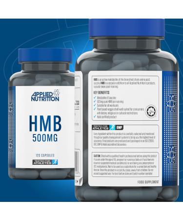 Applied Nutrition HMB Supplement - 500mg Capsules for Muscle Growth & Repair | 120 Capsules - Buy Online on GoSupps.com