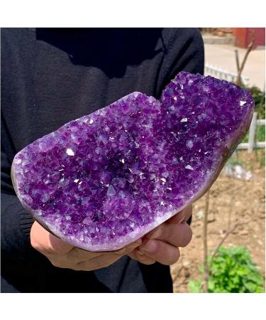 Natural Crystal Rough Natural Amethyst geode Quartz Cluster Crystal Specimen 900-1000g - Buy Online on GoSupps.com