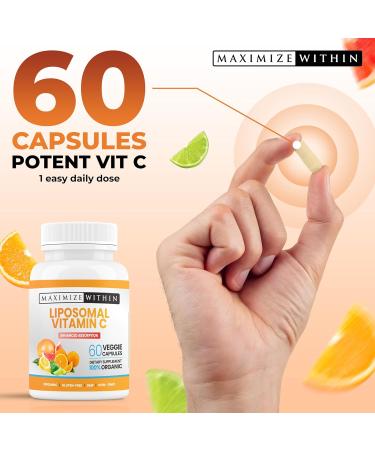 Maximize Within Liposomal Vitamin C Capsules - Enhanced Absorption 60 Count - Buy Online on GoSupps.com