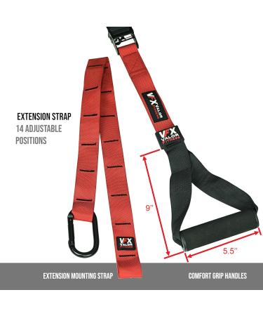 Valor Fitness Adjustable Suspension Straps | Portable Full Body Strength Training Gym - Shop Now - Buy Online on GoSupps.com
