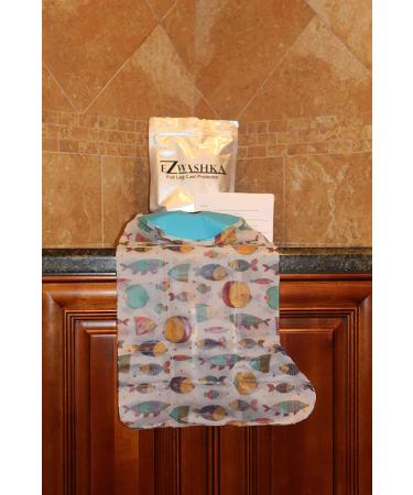 Waterproof Kids Cast Cover for Showering - Reusable Protector with Cute Fish Design | Toddler-Little Kid Size - Buy Online on GoSupps.com