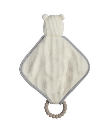 Mary Meyer Knitted Nursery Lovey with Silicone Teether - 10 Polar Bear - Buy Online on GoSupps.com