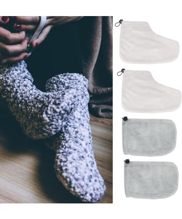 Homoyoyo Ensemble 2 Paires de Moufles et Couvre-pieds Isolants en Coton pour Bain de Paraffine Hydratation Peau Usage Domicile et Spa Taille Unique Couleur Al atoire - Buy Online on GoSupps.com