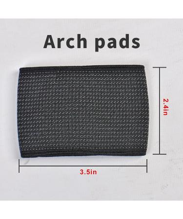 Binstorsty Compression Arch Support Sleeves with Gel Pad - Plantar Fasciitis Relief, Soft Silicone Padding (2 Pair Black, One Size Fits All) - Buy Online on GoSupps.com