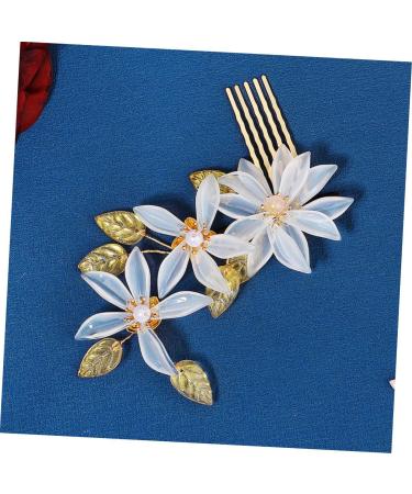 DOITOOL bridal comb girl decorate vintage hair accessories New Chinese style crystal hair comb bride cheongsam Hair up flower girl crystal bridal hair comb alloy headgear pearl wedding - Buy Online on GoSupps.com