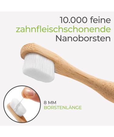 Buy Greenable Children Nano Bamboo Toothbrush Set 3 Pack - 10 000 Extra Soft Bristles BPA-Free Vegan Eco-Friendly - Colorful & Gum-Friendly - Buy Online on GoSupps.com