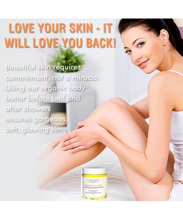 PureBellissimo Turmeric Skin Brightening Body Butter - Shea Kojic Blend for Even Skin Tone, Dark Spots, Dry & Sensitive Skin - Buy Online on GoSupps.com