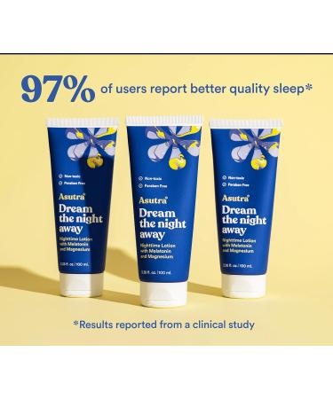 ASUTRA Dream the Night Away | Magnesium Lotion for Sleep 100mL | With Melatonin for Sleep and Moisturizing Shea Butter Nighttime Magnesium Cream w/Lemongrass Scent Lemongrass Lotion - 100mL - Buy Online on GoSupps.com