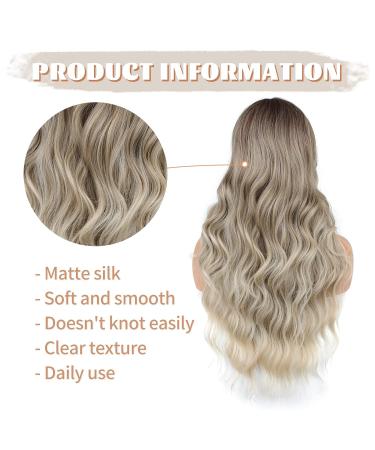 Faelbaty Long Curls Blonde Wig - Ombre Brown to Blonde for Women | Natural Curl Party & Cosplay Wig - Buy Online on GoSupps.com