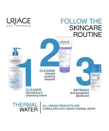 Uriage Gyn-8 Soothing Intimate Gel 3.4 fl.oz. | Feminine Wash for Rapid Relief & Comfort | Soap-Free & Dermatologist Tested - Buy Online on GoSupps.com