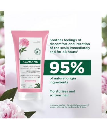 Klorane Peony Soothing Conditioner for Sensitive Scalp - 150ml | International Shipping Available - Buy Online on GoSupps.com