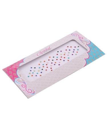 VAMA Multicolour Small Diamond Bindi Set - Pack of 3 Sheets (2.5mm) | Stylish Indian Kumkum Stickers for Girls - Buy Online on GoSupps.com