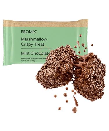 Promix Protein Puff Bars, 12-Pack - Mint Chocolate- Marshmallow Crispy Treat - Great Tasting & Healthy On The Go Snack - High Protein & Low Calorie - Non-GMO & Free From Gluten, Soy, & Corn