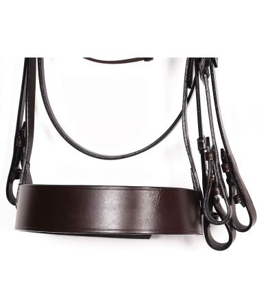 Pets2Care PLAIN HUNTER BRIDLE BROWN WITH 2" NOSEBAND & 1" BROWBAND PREMIUM QUALITY (FULL) - Buy Online on GoSupps.com