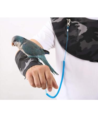 Buy Kuso Parrot Anti-Scratch Shoulder Protection - Multifunctional Hanging Bird Foot Chain Toy & Diaper Scarf for Small to Medium Birds (M Gray) - Buy Online on GoSupps.com