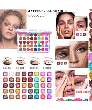 All-In-One Makeup Kit 35 Pcs Complete Makeup Gift Set Full Kit Combination with Eyeshadow Blush Lipstick Concealer etc Essential Starter Bundle for Women Pro Multi-purpose Beauty Cosmetic Set#1 35PCS - Buy Online on GoSupps.com