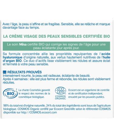 Mixa BIO - Anti-Aging Face Cream for Sensitive Skin - 50 ml - Buy Online on GoSupps.com