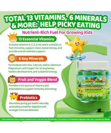 Kids Multivitamin Gummies & Kids Super Greens Gummies - Buy Online on GoSupps.com