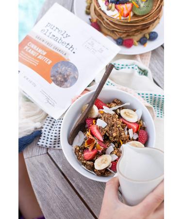 Purely Elizabeth Cinnamon Peanut Butter Granola - Grain-Free, Keto, Vegan, Gluten-Free - 8oz (Pack of 6) - Buy Online on GoSupps.com