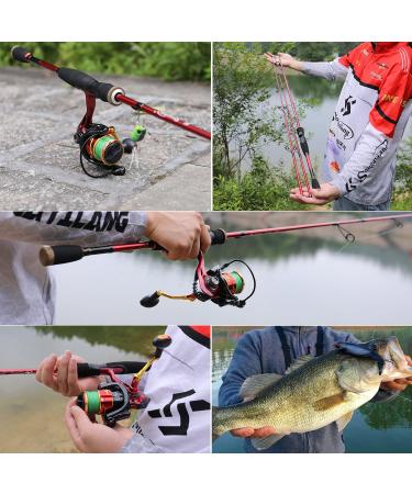 Soougayilang Fishing Rod 2.1m - 30 Ton Carbon Fiber Baitcasting & Spinning Rod for Freshwater & Saltwater | Tournament Quality with 2 Tips for Bass Fishing - Buy Online on GoSupps.com