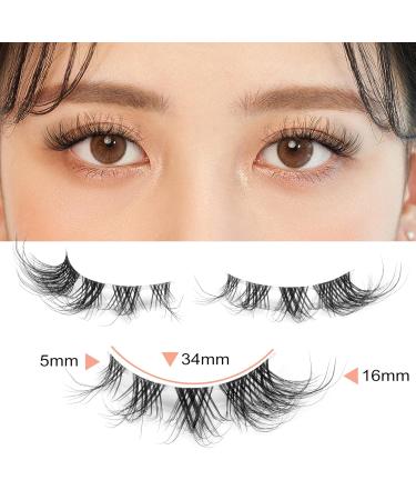 ALICE D Wispy Faux Mink Cat Eye False Eyelashes - 8 Pairs - Buy Online on GoSupps.com