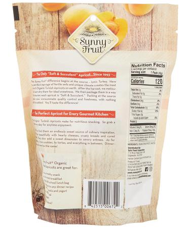 Sunny Fruit Organic Apricots - 5 Convenient 1.76 oz Packs | Healthy Snacking - Buy Online on GoSupps.com