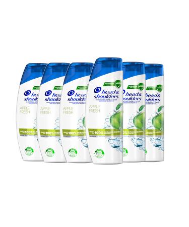 Head & Shoulders Apple Fresh Anti-Dandruff Shampoo, Up to 100% Dandruff Control, Clinically Proven, Dermatologically Tested, 6x285 ml
