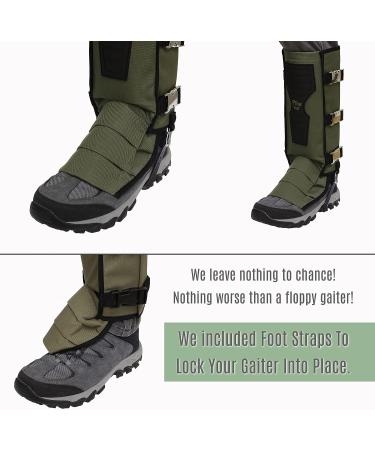 Pike Trail Snake Gaiters - Olive Drab Leg Guards for Ultimate Snake Bite Protection - Buy Online on GoSupps.com