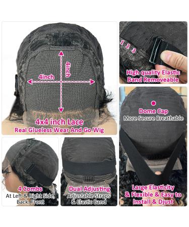 Hermosa HD Transparent Glueless Human Hair Wig 22 Inch - 180 Density Deep Wave Lace Front Wig for Black Women - Buy Online on GoSupps.com