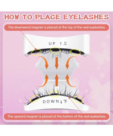 Magnetic Eyelashes Kaluofan False Eyelashes Magnetic Eyelashes with Applicator Magnetic Lashes No Glue Firmly Adheres Magnetic Eyelashes Natural Look Easy to Wear and Remove Look Attractive - Buy Online on GoSupps.com