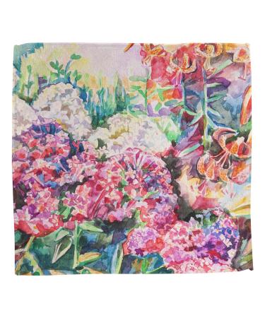 Custom Watercolor Floral Washcloth - 12x12 | YouCustomizeIt | International Shipping Available - Buy Online on GoSupps.com