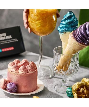 Macaron Color System - 100% Edible Glitter for Drinks | Lite Supply Gloss Dust Set for Beer Chocolate & Strawberries - 12 Vibrant Colors (3G/Bottle) | International Shipping Available - Buy Online on GoSupps.com