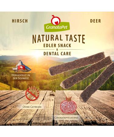 Granatapet Natural Noble Snack for Dogs - Deer Dental Care Treats (70g Pack of 2) - Grain-Free & Sugar-Free Dog Rewards - Buy Online on GoSupps.com