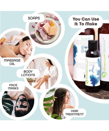 Fractionated Coconut Oil - Pure Cold Pressed MCT Carrier Oil for Essential Oils, Skin & Hair Moisturizer - Buy Online on GoSupps.com