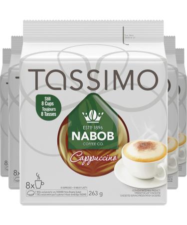 Tassimo Nabob Cappuccino Coffee Single Serve T-Discs 263g (5 Boxes of 8 T-Discs) & Nabob Caf Crema Coffee Single Serve T-Discs 110g (5 Boxes of 14 T-Discs) - Buy Online on GoSupps.com