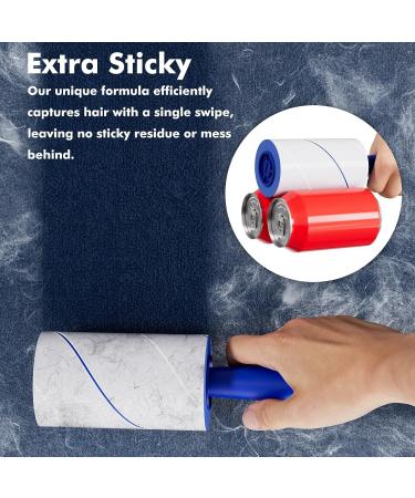 1200 Sheets Lint Roller Set - 6 Upgraded Handles & 6 Refills | Best Pet Hair Remover for Clothes Furniture & Carpets - Portable & Effective - Buy Online on GoSupps.com