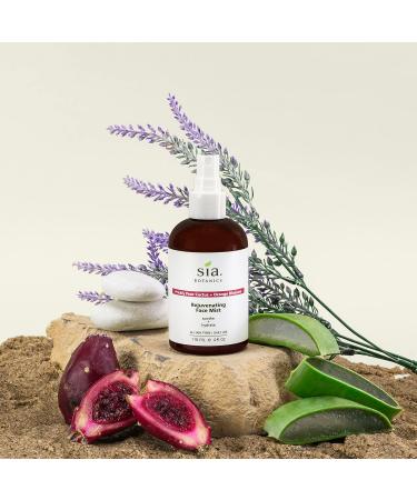 Rejuvenating Face Toner Mist | Prickly Pear Aloe Vera Orange Blossom | Natural Botanical Skincare for Women - 118ml/4oz - Buy Online on GoSupps.com