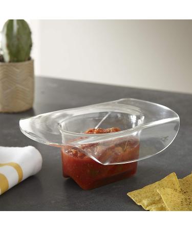 Huang Acrylic Small Cowboy Hat - Versatile Home Decor and Chip & Dip Serving Bowl | Ideal for Dining, Hosting | Durable Construction, Easy to Clean - Premium Clear Acrylic - Buy Online on GoSupps.com