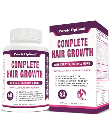 Purely Optimal Premium Keto Pills + Apple Cider Vinegar Capsules with Mother + Premium Hair Growth for Women & Men - Hair Growth Vitamins w/Biotin & Keratin + Premium Digestive Enzymes Plus Prebiotic - Buy Online on GoSupps.com
