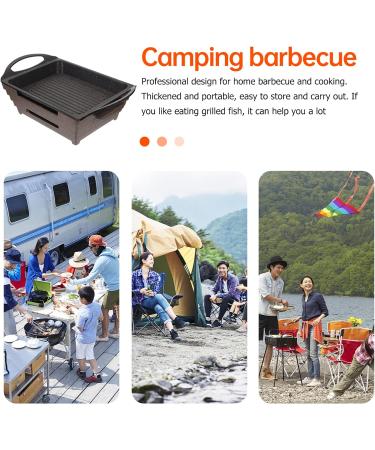 Yalych Aluminium Nonstick Griddle Stove Top Square Grill Pan Grill Plate for Induction Stove Top Cast Iron Skillet Griddle Pan with Double Sided Griddle for Indoor Outdoor Frying pan Assorted - Buy Online on GoSupps.com